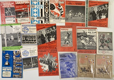 Lot 73 - FOOTBALL PROGRAMMES - EUROPEAN COMPETITIONS INC 1980 EUROPEAN CUP FINAL.