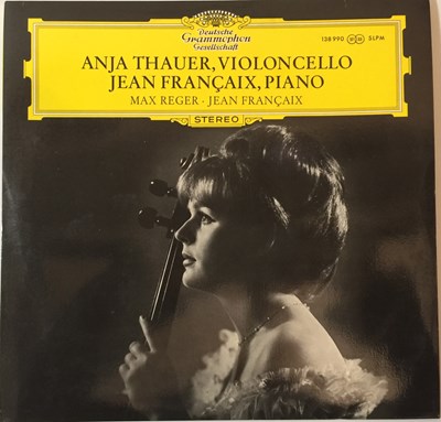 Lot 613 - ANJA THAUER/JEAN FRANCAIX - MAX REGER/JEAN FRANCAIX SUITE/FANTASY LP (ORIGINAL DEUTSCHE GRAMMOPHON STEREO RELEASE - SLPM 138 990)