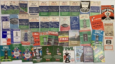 Lot 91 - FOOTBALL MEMORABILIA - EXCELLENT SELECTION OF FA CUP FINAL PROGRAMMES 1950 - 1983.