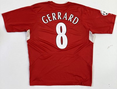 Lot 106 - FOOTBALL MEMORABILIA - STEVEN GERRARD SIGNED LIVERPOOL SHIRT.