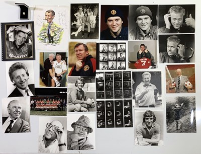 Lot 110 - FOOTBALL MEMORABILIA - PHOTOGRAPHS BY HARRY GOODWIN OF MUFC STARS INC GEORGE BEST SIGNED.