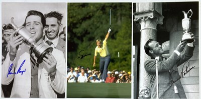 Lot 49 - GOLF MEMORABILIA - LEGENDS SIGNED PHOTOS INC NICKLAUS.