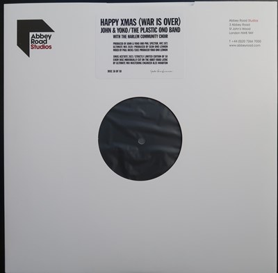 Lot 1 - HAPPY XMAS (WAR IS OVER) - ONE OF THE 50 ACETATES DONATED BY LENNON / ONO TO CHARITABLE CAUSES.