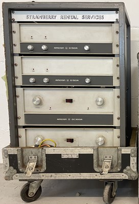 Lot 3 - STRAWBERRY STUDIOS - STRAWBERRY RENTALS COLLECTION - A FORMULA SOUND RACK WITH AMCRON D150A AMPS.
