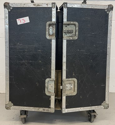 Lot 26 - STRAWBERRY STUDIOS - STRAWBERRY RENTALS COLLECTION - CABINET FLIGHT CASE WITH MICROPHONE SPARES.