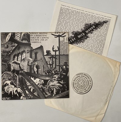 Lot 99 - NURSE WITH WOUND - CHANCE MEETING ON A DISSECTING... LP (UK LIMITED OG W/ INSERT - UNITED DIARIES UD01)