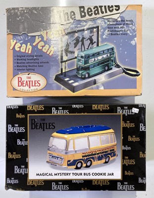Lot 387 - THE BEATLES - BUS TELEPHONE AND COOKIE JAR.