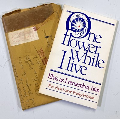 Lot 342 - ELVIS PRESLEY INTEREST - A RARE OUT OF PRINT COPY OF 'ONE FLOWER WHILE I LIVE'.