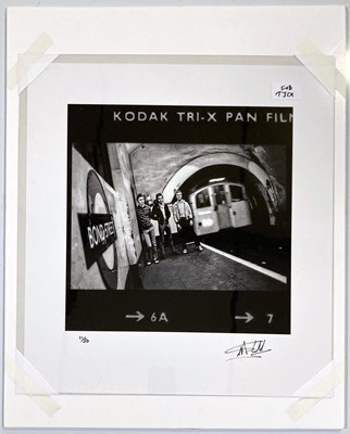 Lot 377 - THE JAM - MARTYN GODDARD -SIGNED LIMITED EDITION 'DOWN IN THE TUBE STATION' PHOTOGRAPH.