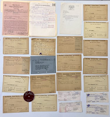 Lot 330 - ROCK AND ROLL MEMORABILIA - CONTRACTS / TELEGRAMS.