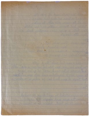 Lot 427 - DAVID BOWIE - HANDWRITTEN LYRICS FOR 'JEAN GENIE'.