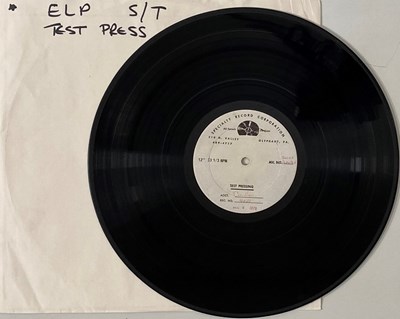 Lot 754 - EMERSON, LAKE & PALMER - S/T LP (TEST PRESSING)