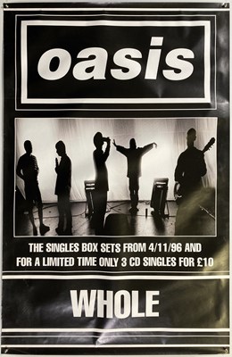 Lot 359 - OASIS - THREE PART 'THE WHOLE STORY' BILLBOARD POSTER.
