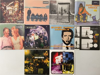 Lot 829 - OASIS / SUPER FURRY ANIMALS / PAUL WELLER - 7" PACK