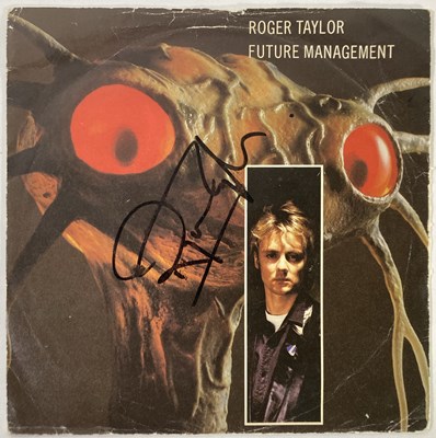 Lot 285 - QUEEN INTEREST - ROGER TAYLOR SIGNED 7" SLEEVE.