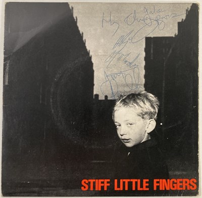 Lot 287 - STIFF LITTLE FINGERS - SIGNED 7" SLEEVE.