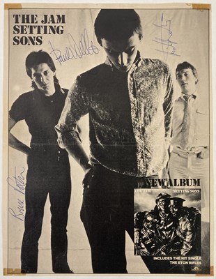 Lot 382 - THE JAM - SIGNED MAGAZINE CUTTING.