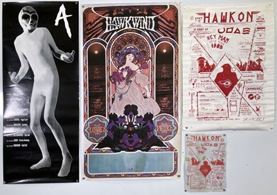 Lot 241 - HAWKWIND - FAN CLUB EPHEMERA / POSTERS.