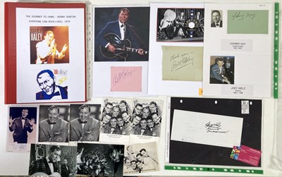 Lot 340 - BILL HALEY- AUTOGRAPHS AND FAN CLUB EPHEMERA.