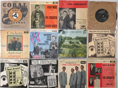 Lot 919 - THE CRICKETS (AND RELATED) - 7"/EP COLLECTION