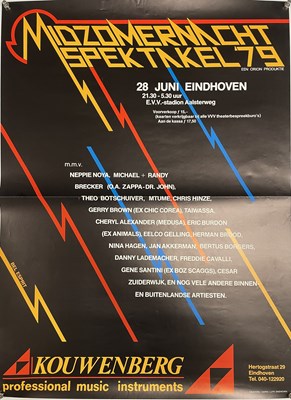 Lot 2 - HERMAN BROOD / JAN AKKERMAN AND MORE - A 1979 FESTIVAL POSTER AND ORIGINAL DOCUMENTS.