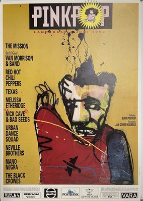 Lot 8 - HERMAN BROOD - A POSTER DESIGN FOR THE 1990 PINKPOP FESTIVAL.