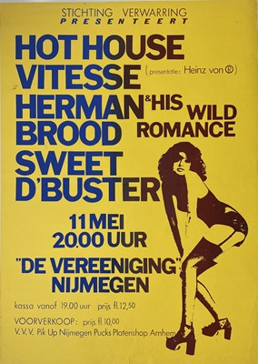 Lot 14 - HERMAN BROOD - A 1970S CONCERT POSTER.