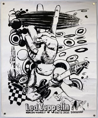 Lot 350 - LED ZEPPELIN - A 1971 KINETIC CIRCUS CONCERT POSTER.