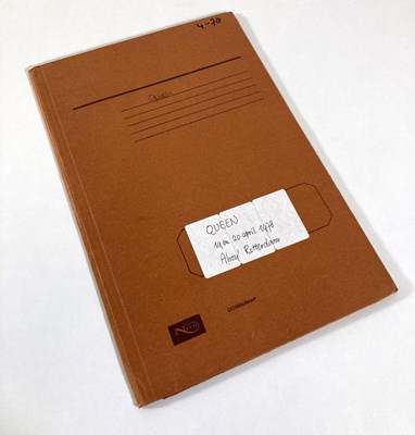 Lot 405 - QUEEN - 1978 CONTRACTS, STAGE PLANS, DOCUMENTATION.