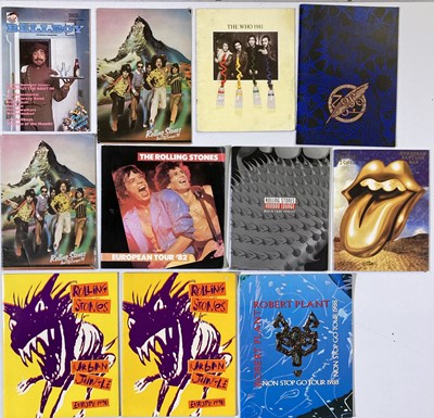 Lot 158 - ROLLING STONES / THE WHO AND MORE - CONCERT / TOUR PROGRAMMES.