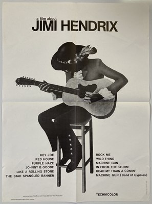 Lot 347 - JIMI HENDRIX - AN ORIGINAL 1973 FRENCH POSTER.