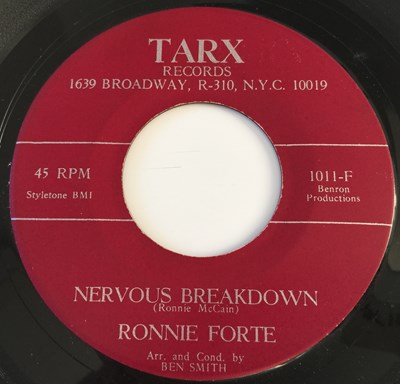 Lot 32 - RONNIE FORTE - NERVOUS BREAKDOWN/ THAT WAS WHISKEY TALKIN' 7" (US NORTHERN - TARX 1011)