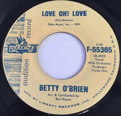 Lot 33 - BETTY O'BRIEN - SHE'LL BE GONE/ LOVE OH! LOVE 7" (US PROMO - LIBERTY F-55365)