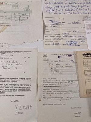 Lot 65 - GINGER / KOFI BAKER - DOCUMENTATION / LETTERS.