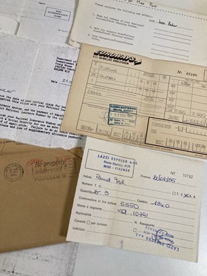 Lot 65 - GINGER / KOFI BAKER - DOCUMENTATION / LETTERS.