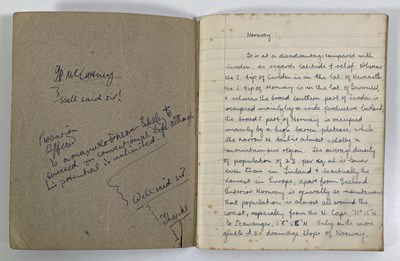 Lot 151 - THE BEATLES - PAUL MCCARTNEY'S LIVERPOOL INSTITUTE SCHOOL BOOK C 1959