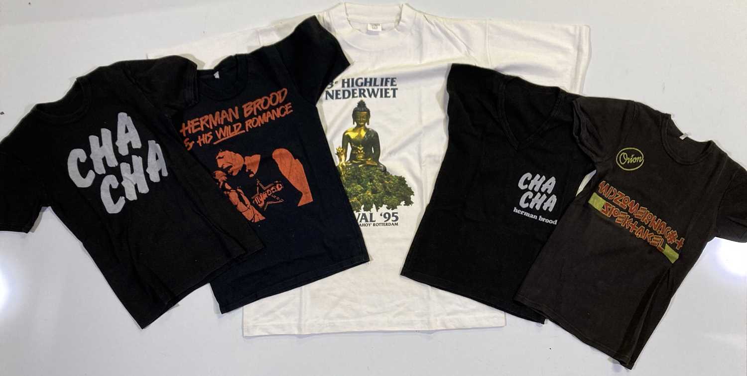Lot 32 - HERMAN BROOD - A COLLECTION OF ORIGINAL VINTAGE T-SHIRTS.