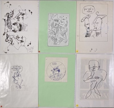 Lot 40 - HERMAN BROOD - ORIGINAL CARTOONS / DRAWINGS.