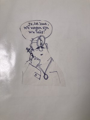 Lot 40 - HERMAN BROOD - ORIGINAL CARTOONS / DRAWINGS.
