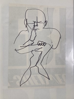 Lot 40 - HERMAN BROOD - ORIGINAL CARTOONS / DRAWINGS.