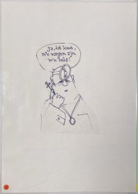 Lot 40 - HERMAN BROOD - ORIGINAL CARTOONS / DRAWINGS.