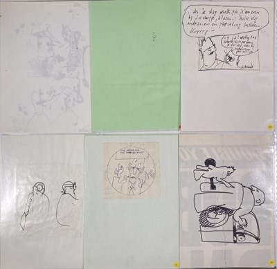 Lot 40 - HERMAN BROOD - ORIGINAL CARTOONS / DRAWINGS.