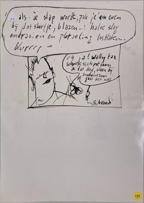 Lot 40 - HERMAN BROOD - ORIGINAL CARTOONS / DRAWINGS.