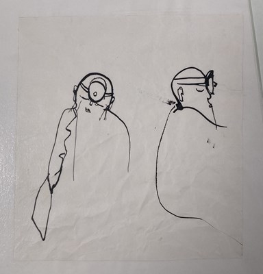 Lot 40 - HERMAN BROOD - ORIGINAL CARTOONS / DRAWINGS.