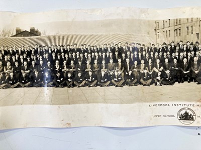 Lot 154 - THE BEATLES - ORIGINAL LIVERPOOL INSTITUTE SCHOOL PHOTOGRAPH 1960 - PAUL MCCARTNEY.