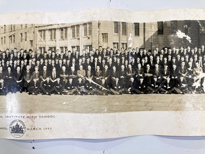 Lot 154 - THE BEATLES - ORIGINAL LIVERPOOL INSTITUTE SCHOOL PHOTOGRAPH 1960 - PAUL MCCARTNEY.
