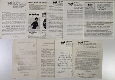 Lot 78 - THE BEATLES - OFFICIAL C 1960S FAN CLUB EPHEMERA.