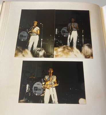 Lot 250 - TIN MACHINE - IT'S MY LIFE TOUR 1991 SCRAPBOOK INC FAN TAKEN PHOTOS