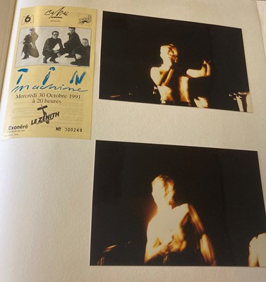 Lot 250 - TIN MACHINE - IT'S MY LIFE TOUR 1991 SCRAPBOOK INC FAN TAKEN PHOTOS