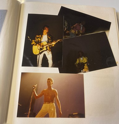 Lot 250 - TIN MACHINE - IT'S MY LIFE TOUR 1991 SCRAPBOOK INC FAN TAKEN PHOTOS